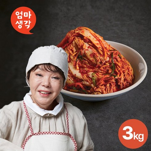 [KT알파쇼핑]김수미 엄마생각 포기김치 3kg, 1개