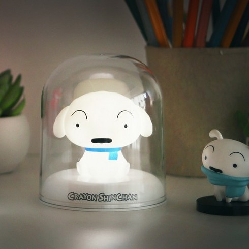 친구생일선물 - 짱구 짱구는못말려 미니 무드등, 흰둥이