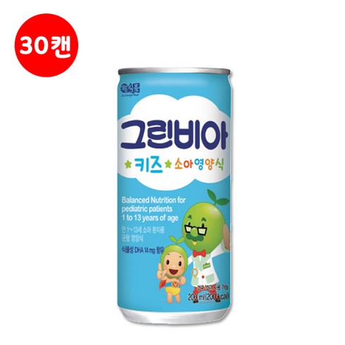 2023년 가성비 최고 그린비아 키즈모아 - 그린비아 키즈 소아영양식 200ml 30캔, 30개