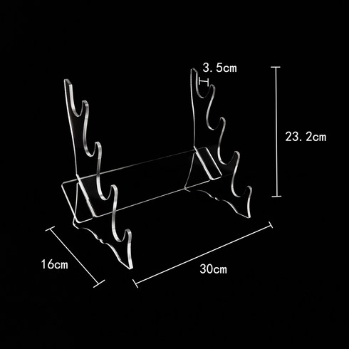 아크릴 검꽂이 검좌대 인테리어 칼거치대 2단 3단 4단, 아크릴 테이블 4단