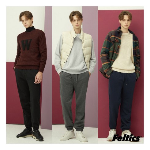 [펠틱스] Feltics 22FW 남성 플리스기모 조거팬츠 3종