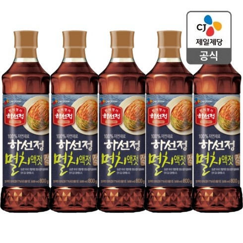 하선정 멸치 액젓, 800g, 5개