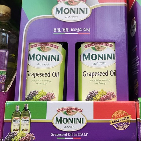 모니니포도씨유 - 모니니 포도씨 오일 1L x 2입, 2L, 1개