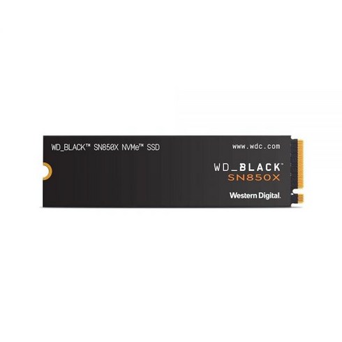 WD_BLACK 2TB SN850X NVMe 내장 게이밍 SSD (WDS200T2X0e), 1TB, SSD w/ Heatsink