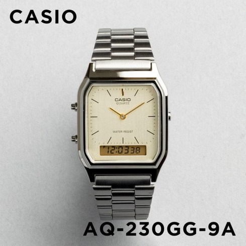 카시오 CASIO 스탠다드 빈티지 메탈 손목 시계 AQ-230GG-9A