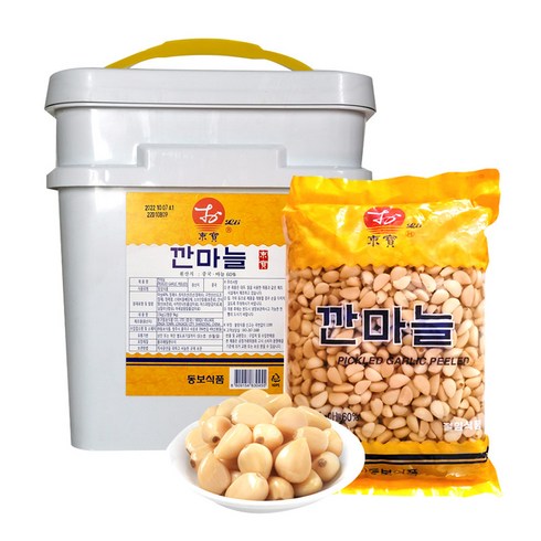 깐마늘 1kg x10개/4kg x4개/15kg x1개 마늘장아찌 절임식품 동보식품, 4kg, 4개