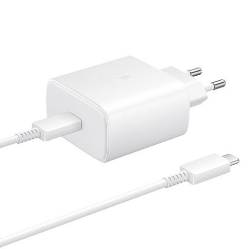 삼성전자 45W 고속 여행용 충전기 + C to C 케이블 EP-TA845, 45W CtoC Set 케이블 블랙