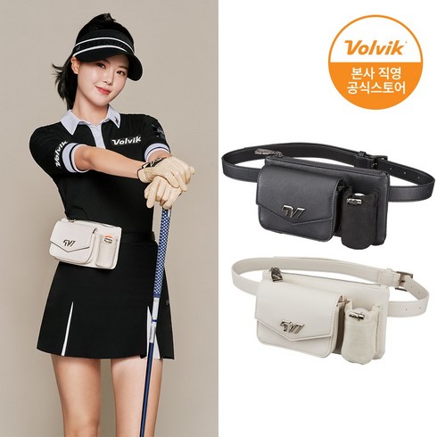 2023년 가성비 최고 여성골프힙색 - 볼빅 여성용 프리미엄 벨트 파우치 힙색, 블랙