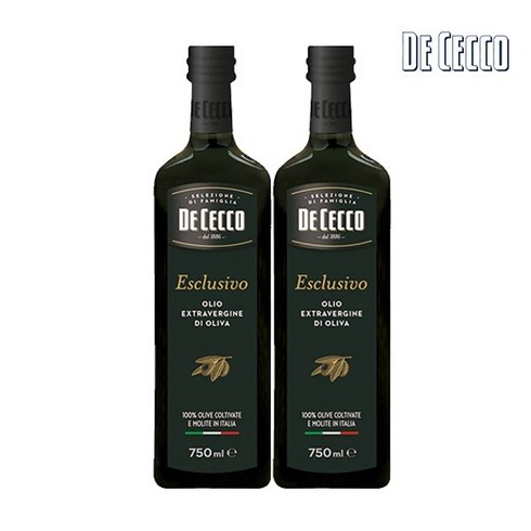 [보라티알] 데체코 이스클루시보 엑스트라버진 올리브오일 750ml x2병, 상세 설명 참조, 2병
