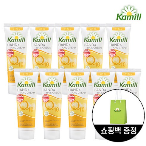 [카밀] 미니 핸드크림 바이탈 큐텐 30ml x 10개 (쇼핑백 증정), 1개