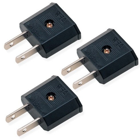 리빙대학 220v -> 110v 변환 국산 어답터 여행용 어댑터 일자 플러그 11 돼지코, 3P