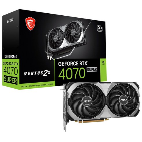 4070 - MSI 지포스 RTX 4070 SUPER 벤투스 2X OC D6X 12GB