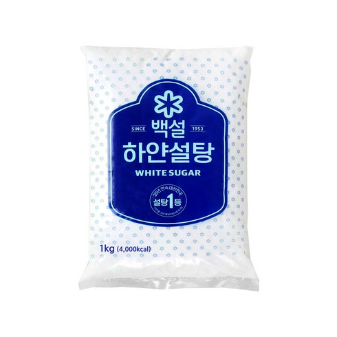 설탕 - 백설 하얀설탕, 1kg, 1개