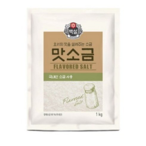 백설 맛소금, 1kg, 4개