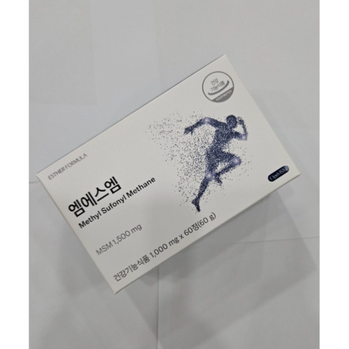 2023년 가성비 최고 관절영양제 - 엠에스엠, 60정, 1박스