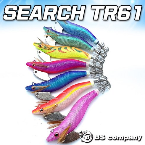 2023년 가성비 최고 다이와보트1 - 비에스컴퍼니 BS컴퍼니 팁런에기 써치61 에깅 무늬오징어에기 하드베이트, 25g 1