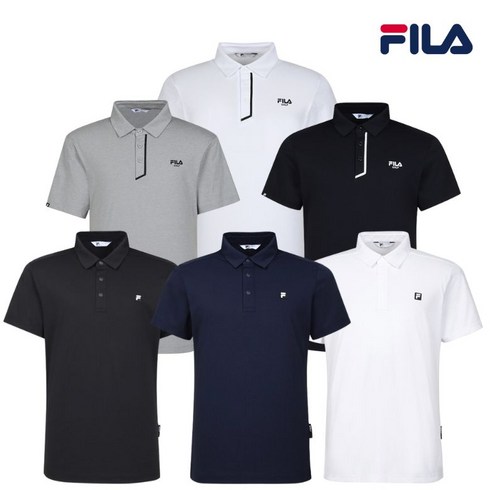 FILA 남성 24SS 반팔 카라티 3종 - FILA 휠라 골프웨어 남성 반소매 폴로티 카라티