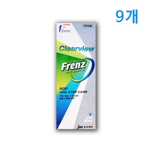 프렌즈 JW중외제약 클리어뷰, 9개, 150ml