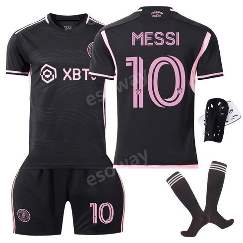 [루미디움] 23-24 인터 마이애미 유니폼 풀세트 10번 Messi 리오넬 메시 축구복 단체복 커스텀 홈 어웨이 블랙