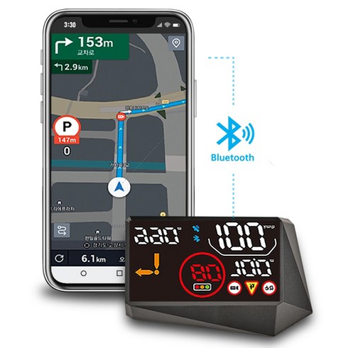 차량속도계 - 카포스 헤드업 디스플레이 T202 HUD 티맵연동, 1개