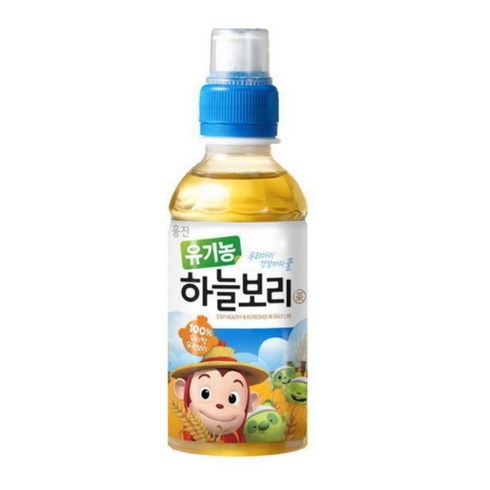 웅진 코코몽 유기농 하늘보리 200ml 24개 보리차 아기용국산, 하늘보리차