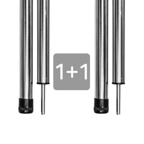 국내산 스텐레스 타프폴대 25파이 2400 2개 SET 텐트 타프 캠핑매트 단조팩 텐트팩 그늘막 스트링, 국산스텐레스타프폴대 25-2400 2개