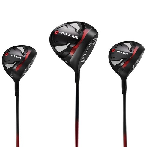 MAZEL 12 Pieces Men's Complete Golf Clubs Set or Individual - Titanium Driver #3 5 Fairway Wood Hybr, 드라이버, 3 & 5 페어웨이 우드 세트