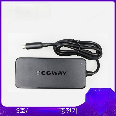 9호 전동킥보드 충전기 전원코드 어댑터 나은보 전동킥보드 충전기, 검은색