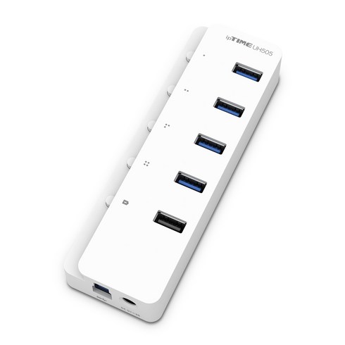 uh505 - ipTIME 5포트 유전원 USB3.0 허브 UH305, 1. UH505 (UH305 후속모델)