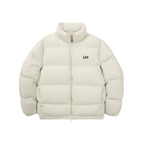 리 lee 패딩 베이직 다운 점퍼 아이보리