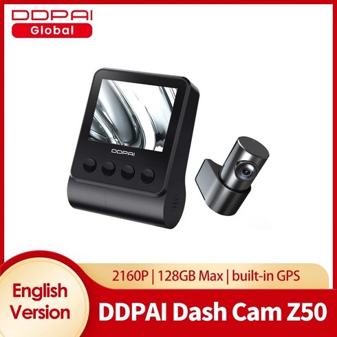 ddpai z50 - DDPAI 대시 캠 Z50 전면 및 후면 4K 캠 2160P 전면 및 1080P 후면 카메라 내장 WiFi GPS 차량용 듀얼 대, Z50 GPS Dual_64G
