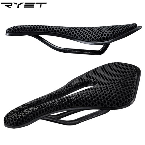 3d안장 - 호비 RYET 3D 자전거안장 초경랑 알로이 탄소섬유 풀카본 MTB 로드, 1개, RYET 3D 프로 크로몰리 안장(255mm)