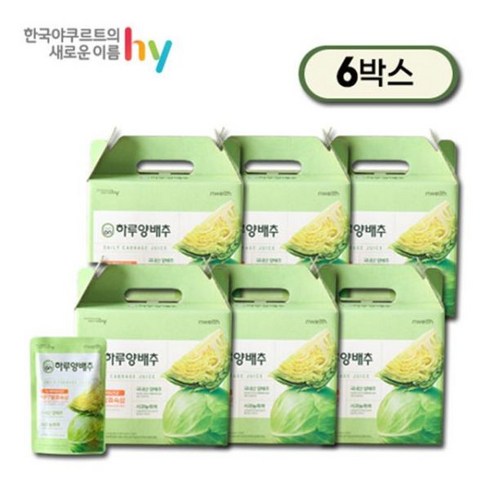 HY 하루양배추 6박스 - HY 하루양배추 15포X6박스, 단일옵션, 6박스, 1200ml