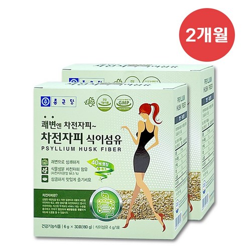 종근당 차전자피 식이섬유30포, 180g, 2개