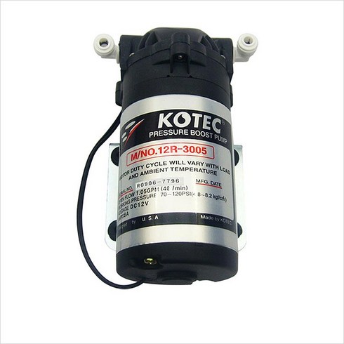 2023년 가성비 최고 코텍 - 코텍부스터펌프 12R-3005-DC12V 8A분당4L 차량용, 1개