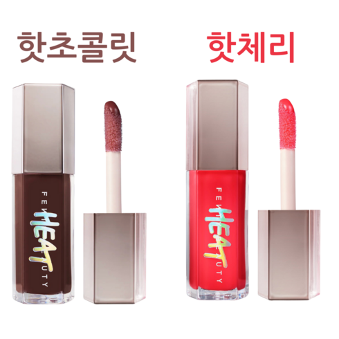 펜티뷰티 핫 체리 핫 초콜렛 글로스 밤 히트 유니버셜 립 루미나이저 플럼퍼 6컬러, 1개, 9ml, 핫초콜릿