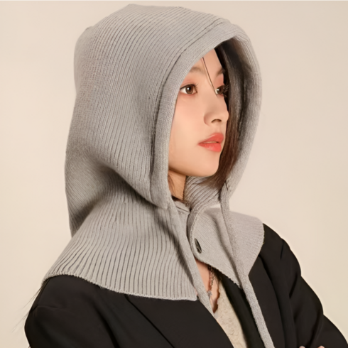 니트바라클라바 - 앤리이니 여성용 니트 바라클라바 후드 넥워머