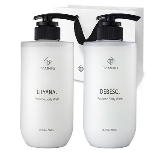 탐니크 퍼퓸 고보습 바디워시 500ml 2종세트 ( 쇼핑백 증정 ), 릴리아나 바디워시, 릴리아나 바디워시, 1개