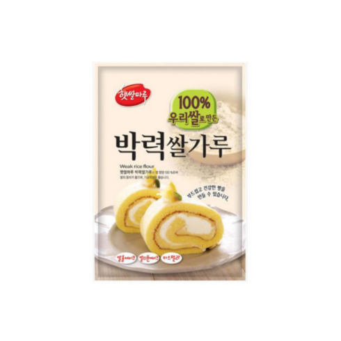 중력쌀가루 - 대두식품 박력쌀가루, 1kg, 3개