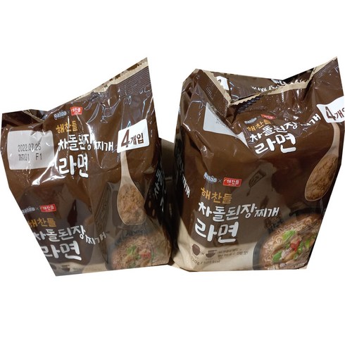 팔도 해찬들 차돌된장찌개라면120g, 8개