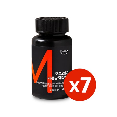 [BEST] 5+2 디에트데이 x 뉴트럴플랜 모로실 모로오렌지 레몬밤 락토페린 72g 120정 7통, [5+2] 7통 (2통 무료증정)