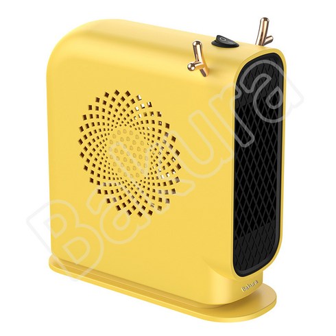 super-in 미니 온풍기 500W, 노란색