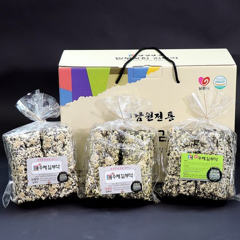 딸부잣집 전통맛 김부각 선물세트 1박스 5봉(500g), 1개, 500g