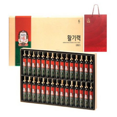 정관장 앰플형 한달분 활기력 (내용량 20ml x 30병) 선물용쇼핑백 포함, 1개