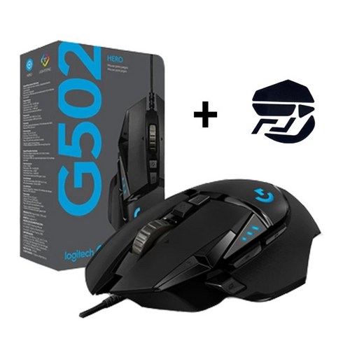 [로지텍] G502 HERO 무선마우스 게이밍 LIGHTSPEED Gaming Mouse 당일발송, 블랙