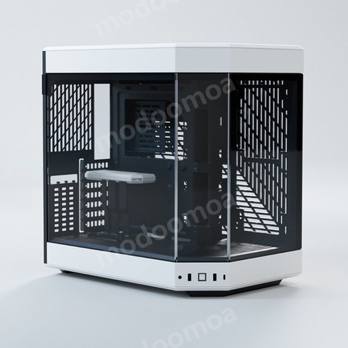 HYTE Y60 수냉식 PC 타워 투명 케이스, Y60 흑백