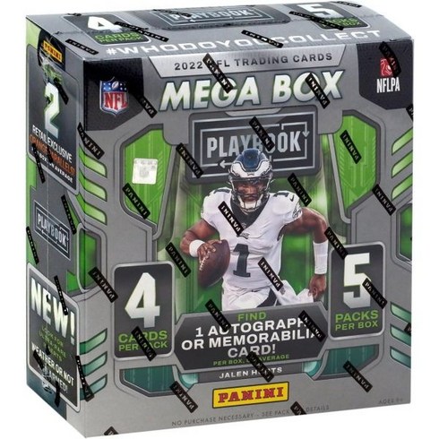 메가박스 - 2022 파니니 플레이북 NFL 풋볼 MEGA 박스 5pks/bx