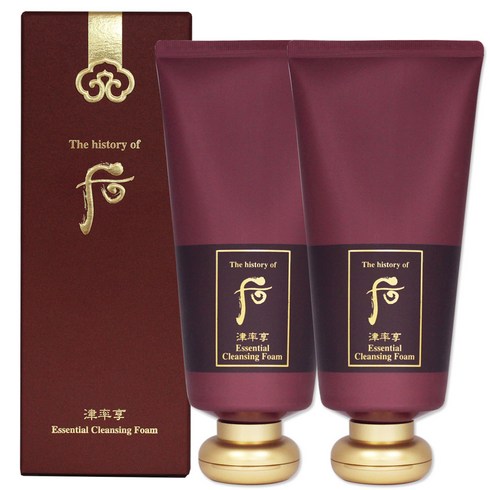 더히스토리오브후 진율향 진율 진액 클렌징 폼, 180ml, 2개