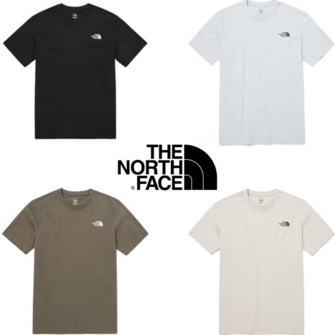 (백화점정품) 노스페이스 반팔티 남녀공용 사계절 코튼 베이직 데일리 티셔츠