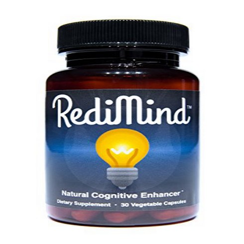 RediMind - 천연 인지 강화 보충제 캡슐 - 유전자 변형 성분 없음 비건 글루텐 프리 RediMind - Natural Cognitive Enhancement Supplement Capsule - Non-GMO Vegan Gluten-Free, 1개, null) 1, 30 Count (P
